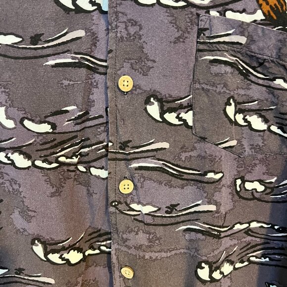 Kahuna Bay Understated Hawaiian Shirt Size M - Picture 4 of 6